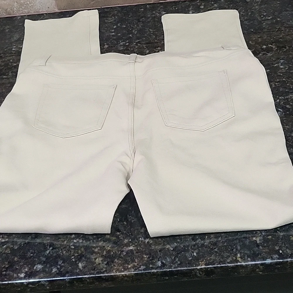 Childrens Place Girls Uniform Ponte Knit Pull On Jeggings Pants Tan Girls 16 - Picture 2 of 5